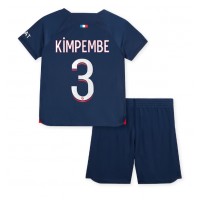 Paris Saint-Germain Presnel Kimpembe #3 Hemmadräkt Barn 2023-24 Kortärmad (+ Korta byxor)